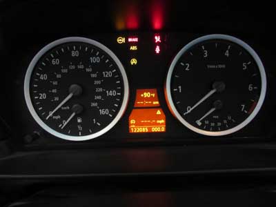 BMW Instrument Cluster Gauges Speedometer (MPH) 62116947357 E60 04-05 525i 530i 545i11